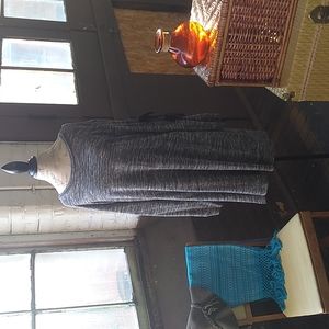 Luxology long grey dress with ribbons on the sleeves (size extra large)